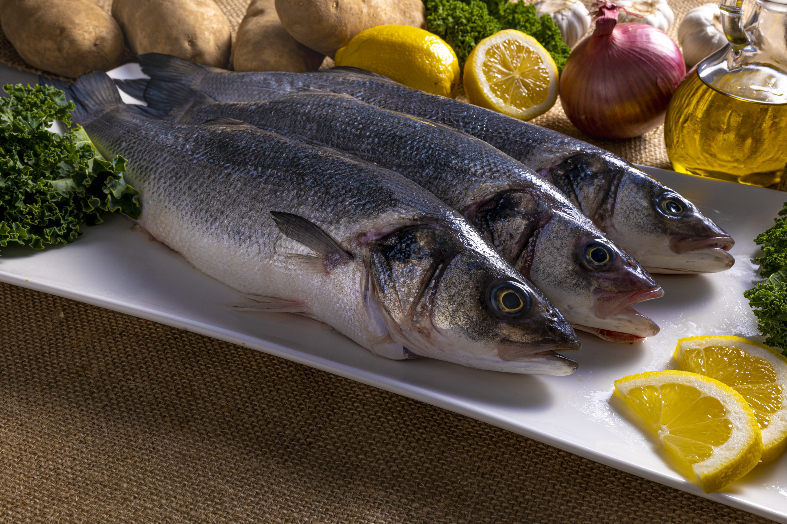 Roasted Branzino w/ Greek Dressing