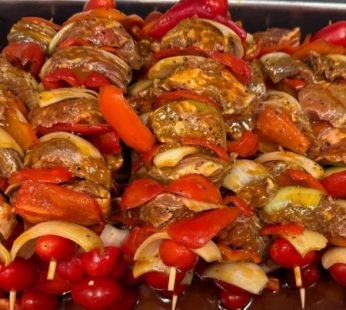 Marinated Steak Kebabs