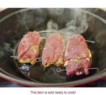 Top Round Rouladin – Homemade, Stuffed & Ready to Cook