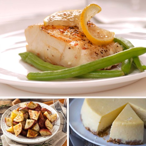 Chilean Sea Bass Dinner for 1 w/ Cheesecake