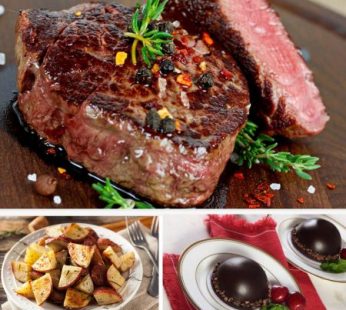 Filet Mignon Dinner for 1 w/ Chocolate Mousse