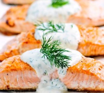 Salmon Dinner w/ Dill Sauce for 4-6