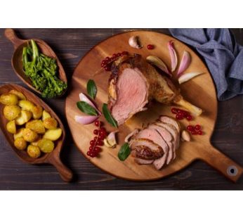 Leg of Lamb w/ Garlic, Rosemary & Gravy Dinner for 4-6