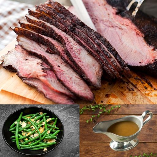 Beef Brisket Dinner w / Gravy for 4-6