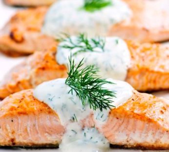 Salmon Dinner w/ Dill Sauce for 10-12