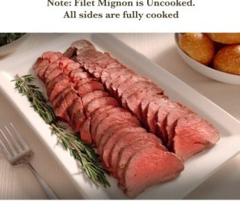 Filet Mignon Dinner w/ Au Poivre Sauce for 10-12 (Filet is Uncooked)