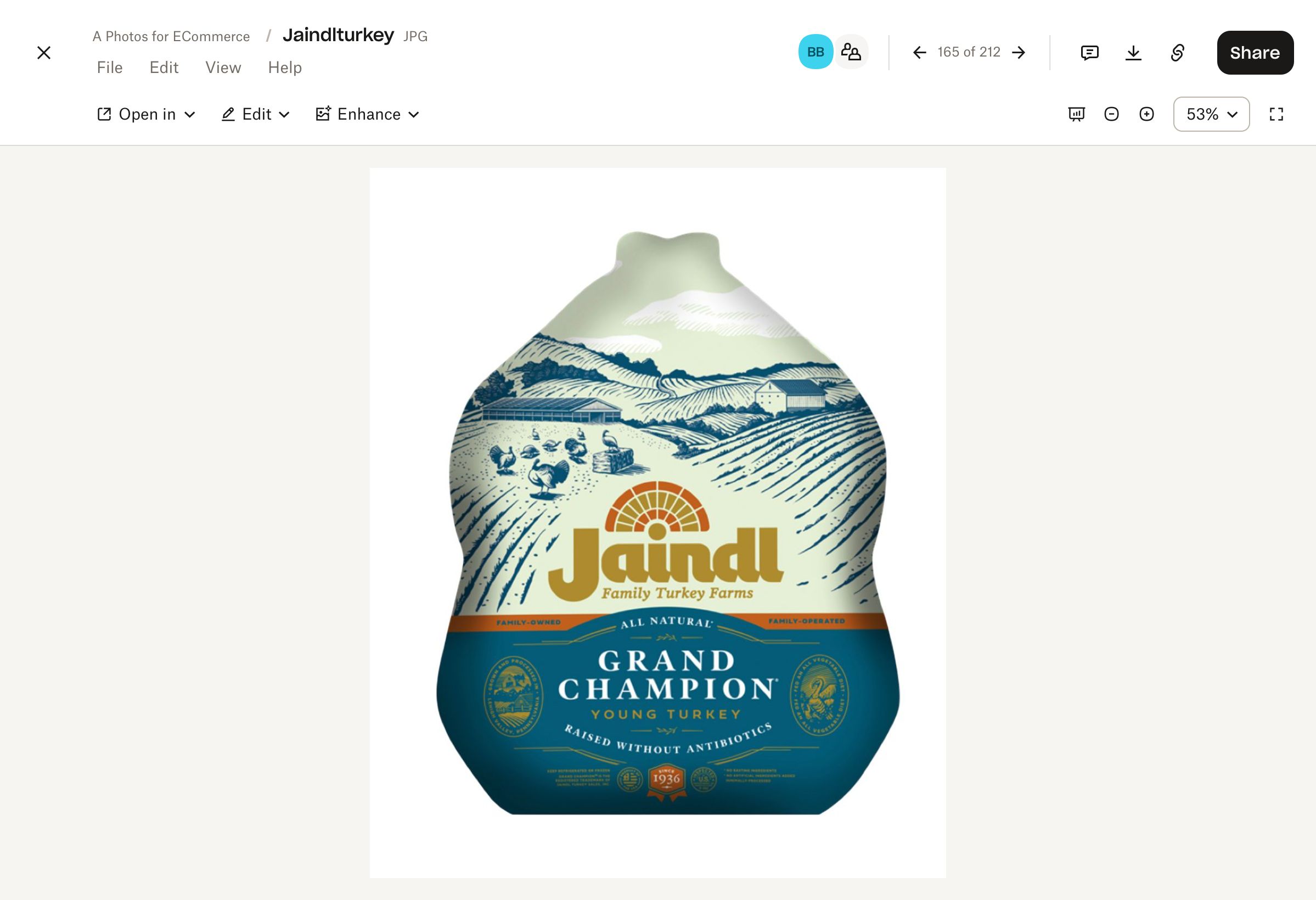 Turkey, Jaindl Farms, 14-16 lbs