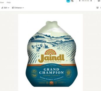 Turkey, Jaindl Farms, 22-24 lbs