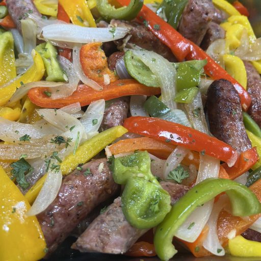 Sausage, Peppers & Onions for 10-12