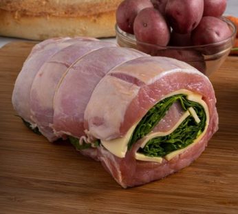 Pork Loin Stuffed with Spinach & Provolone