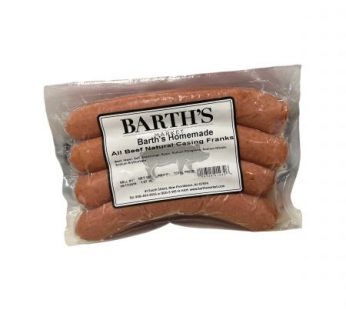Frankfurters, All Beef, Natural Casing Hot Dogs