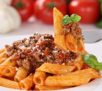 Rigatoni Bolognese for 10-12