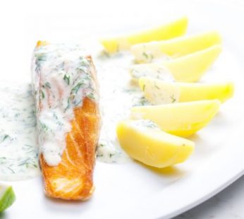 Salmon with Dill Sauce for 10-12
